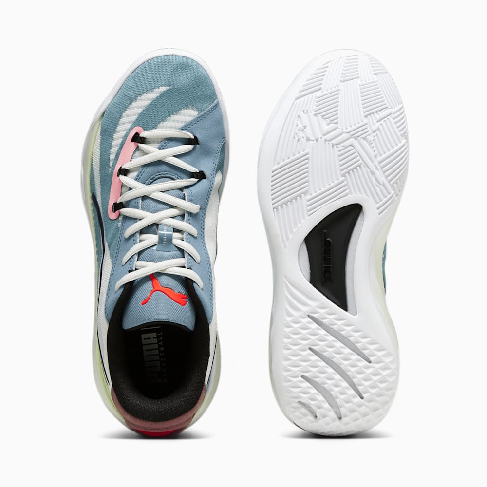 Puma All-Pro NITRO Basketball Shoes - Bold Blue-Dark Clove-Pro Green-Fire Orchid-Koral Ice