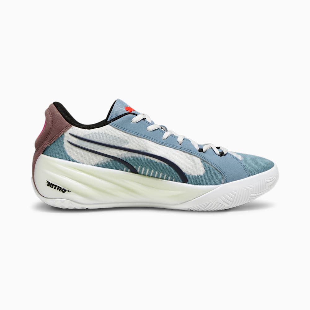 Puma All-Pro NITRO Basketball Shoes - Bold Blue-Dark Clove-Pro Green-Fire Orchid-Koral Ice