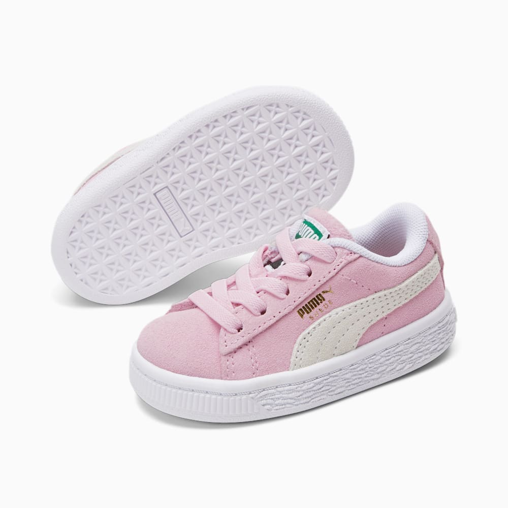 Puma Suede Classic XXI Toddler Shoes - Pink Lady-White