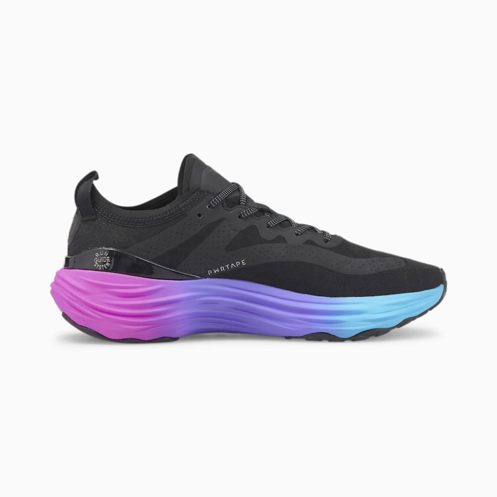 Puma ForeverRun NITRO™ SUNSET Running Shoes - Black-Luminous Blue-Electric Orchid