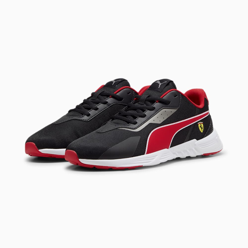 Puma Scuderia Ferrari Tiburion Motorsport Sneakers - Black-Rosso Corsa-Aged Silver