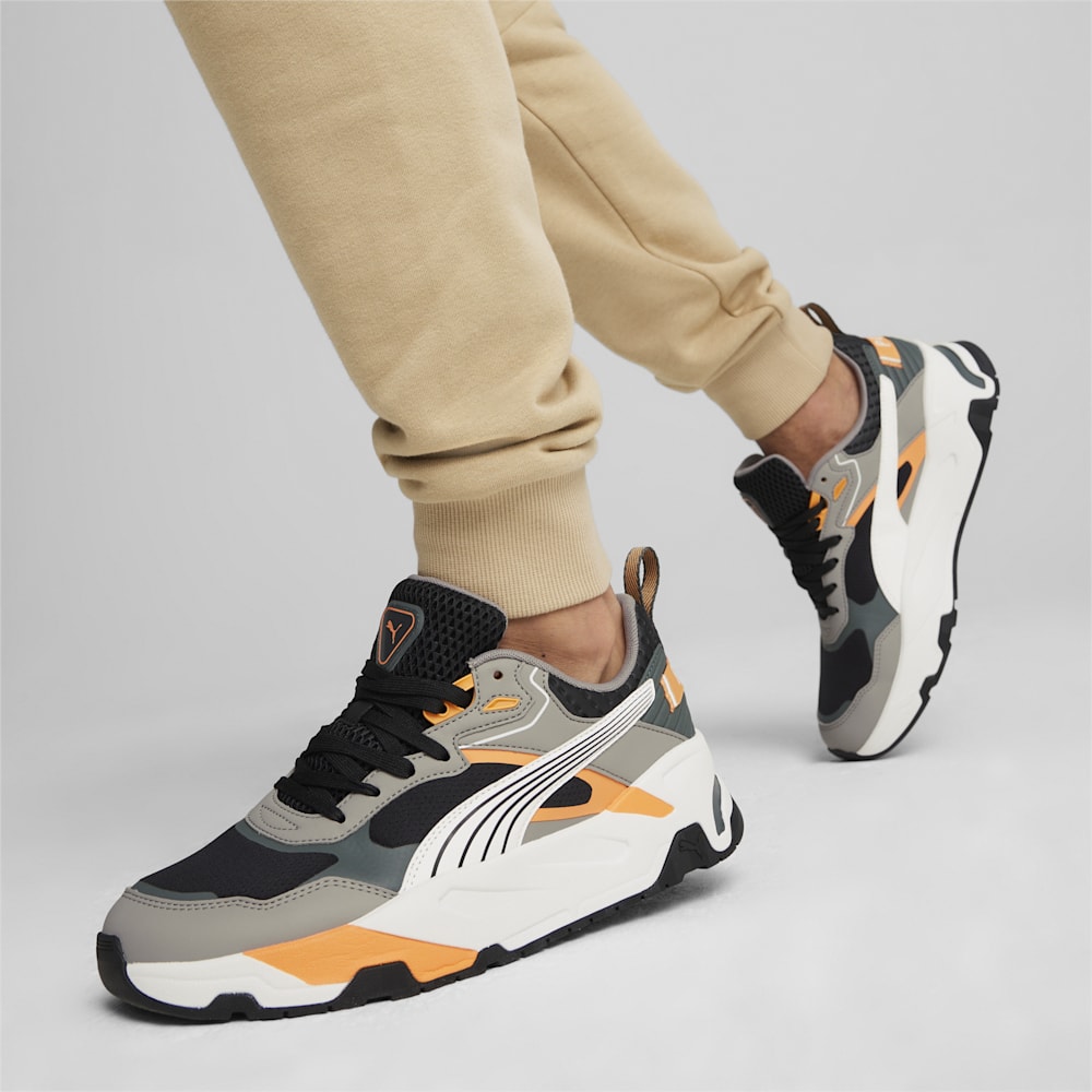 Puma Trinity Desert Road Sneakers - Black-White-Stormy Slate-Clementine