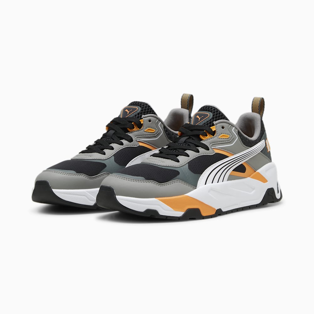 Puma Trinity Desert Road Sneakers - Black-White-Stormy Slate-Clementine