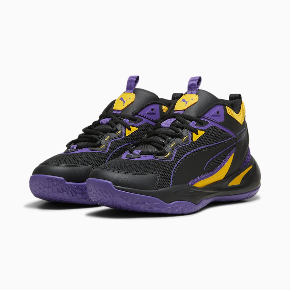 Puma Playmaker Sneakers - Black-Team Violet-Yellow Sizzle