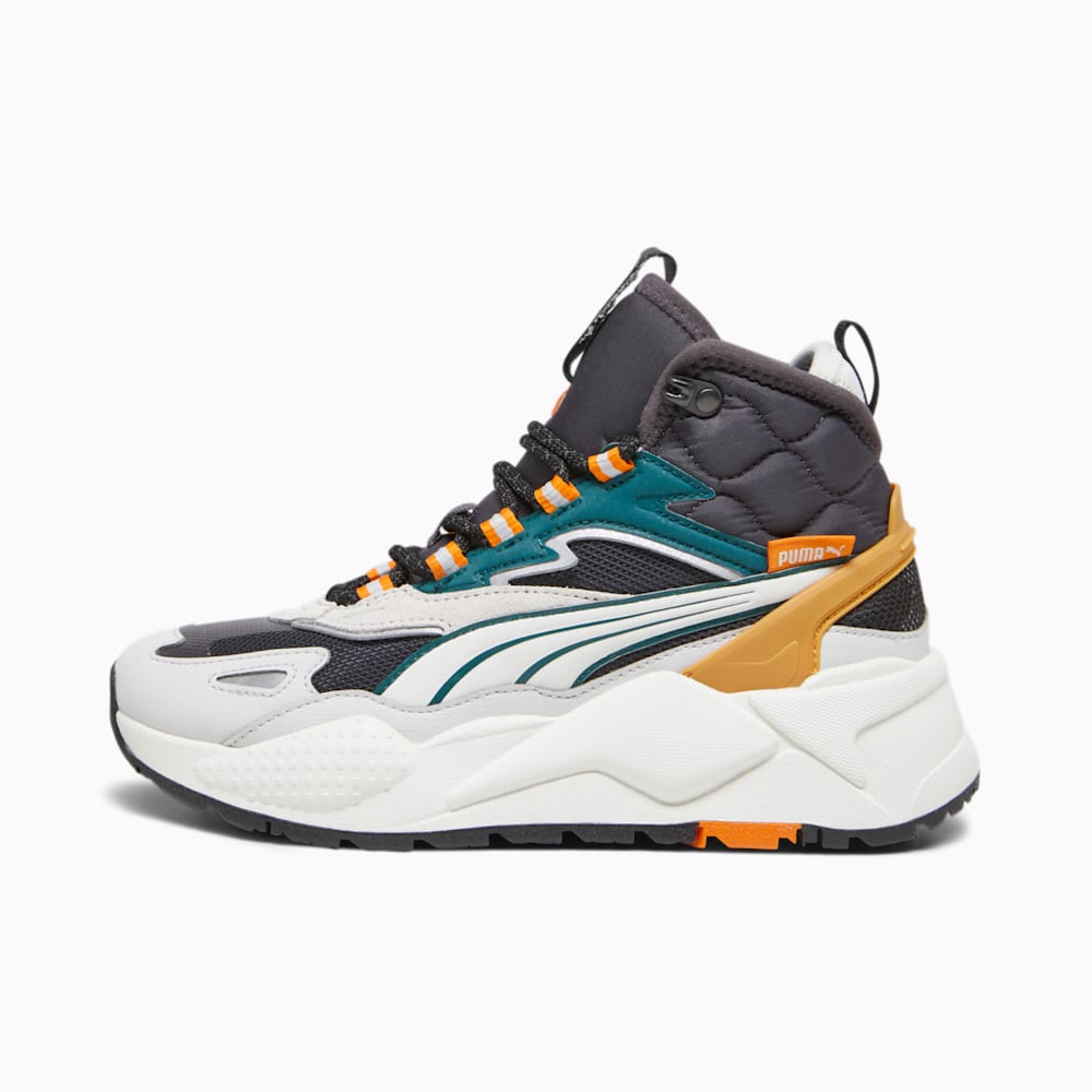 Puma RS-X Hi Big Kids Sneakers - Dark Coal-Vapor Gray