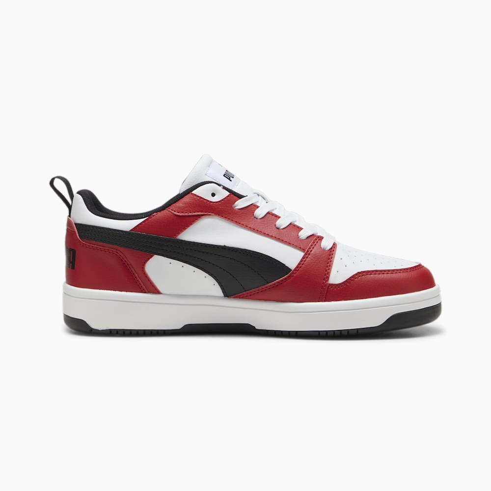 Puma Rebound V6 Low Sneakers - White-Black-Club Red