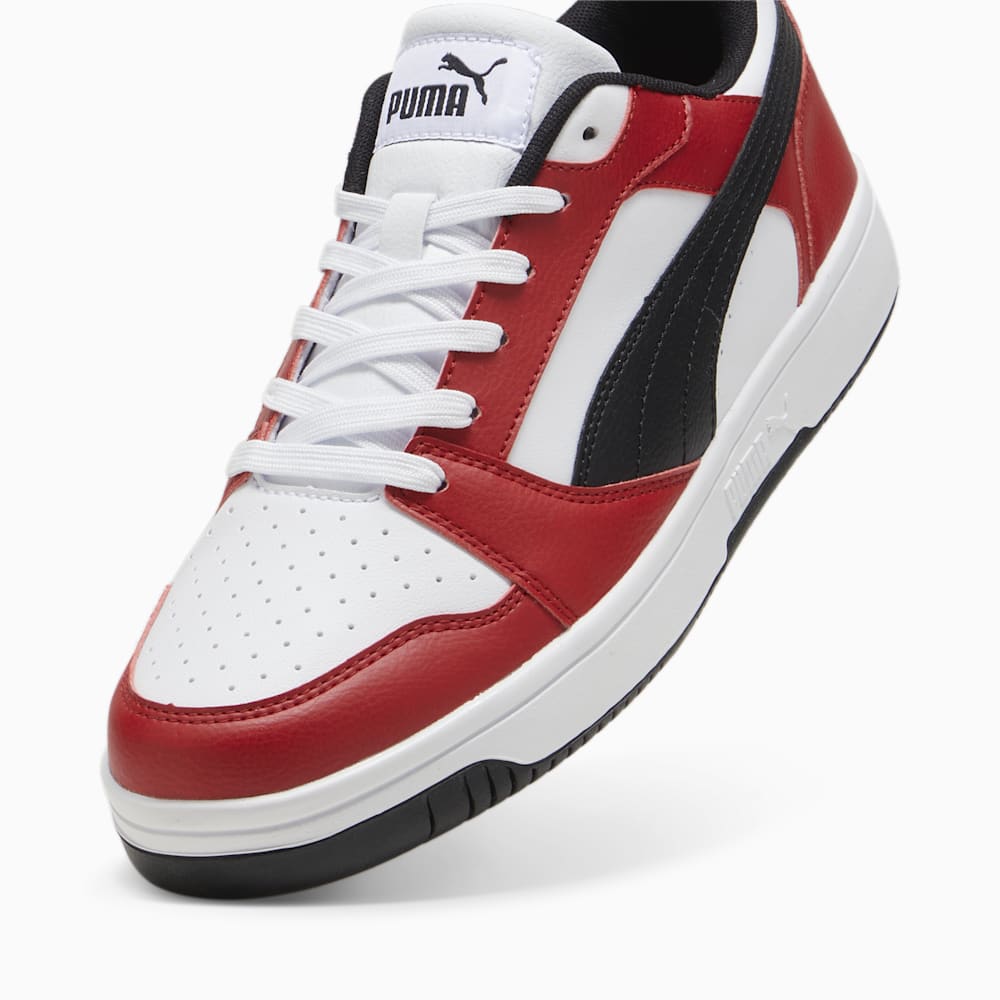 Puma Rebound V6 Low Sneakers - White-Black-Club Red