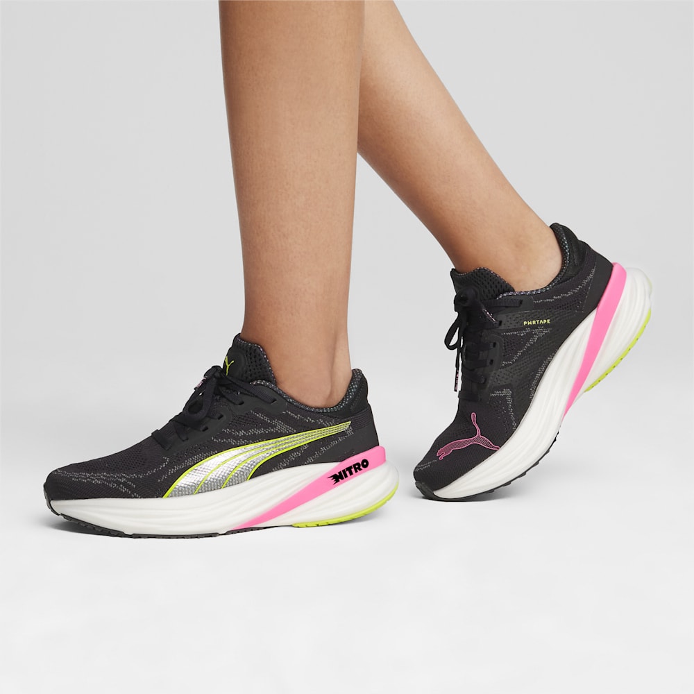 Puma Magnify NITRO™ 2 Running Shoes - Black-Lime Pow-Poison Pink