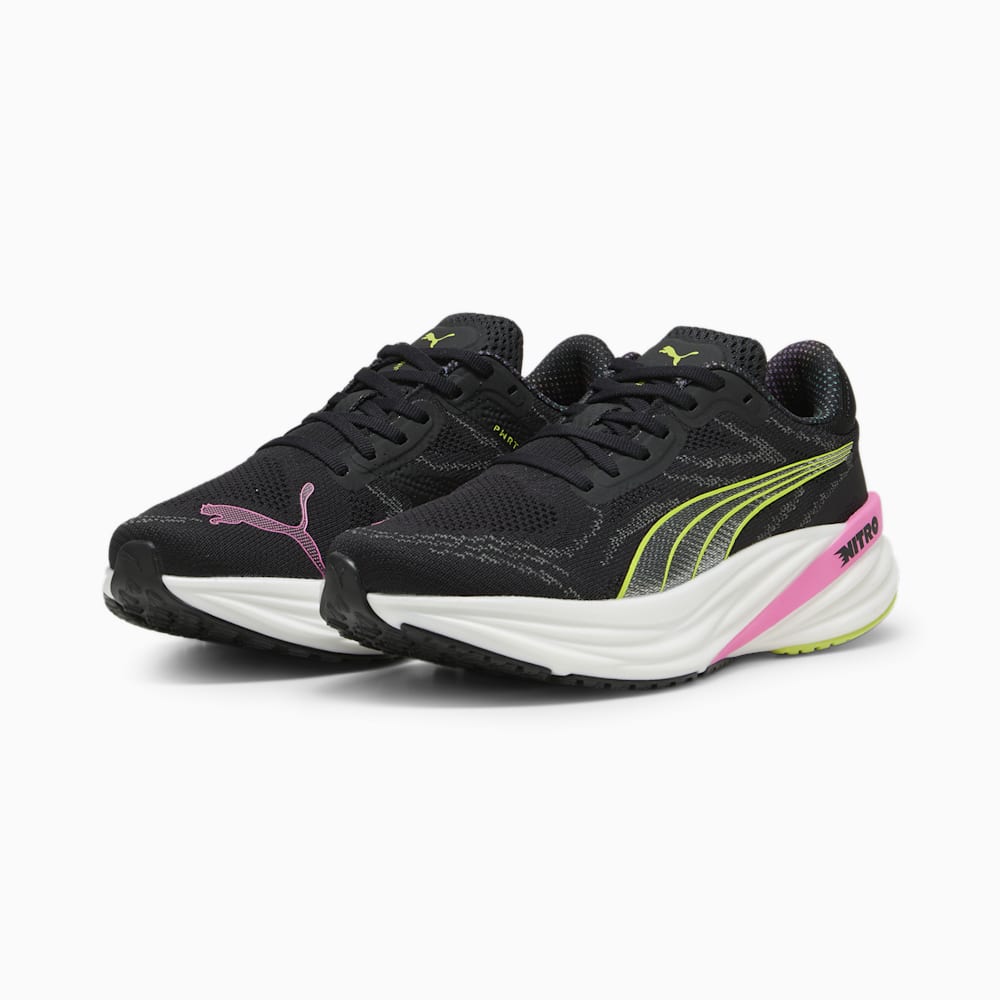 Puma Magnify NITRO™ 2 Running Shoes - Black-Lime Pow-Poison Pink