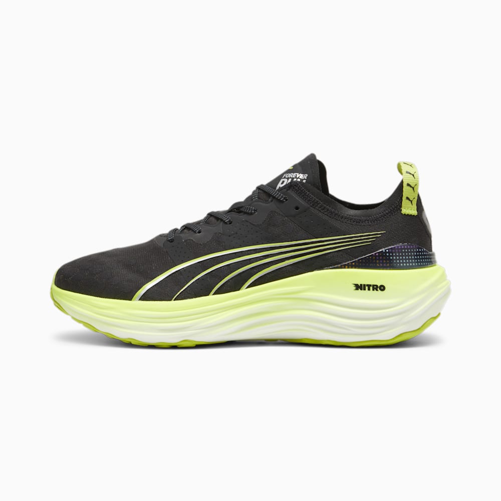 Puma ForeverRun NITRO™ Running Shoes - Black-Lime Pow-Mineral Gray