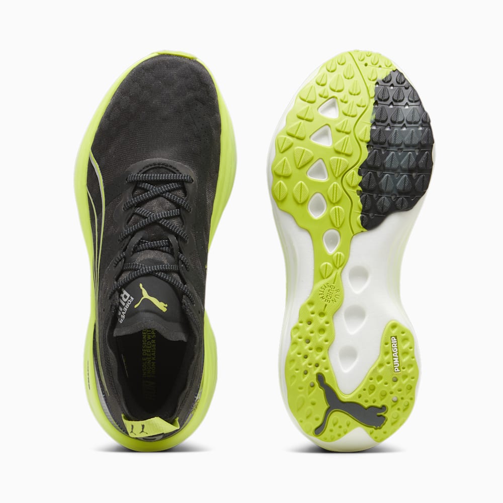 Puma ForeverRun NITRO™ Running Shoes - Black-Lime Pow-Mineral Gray