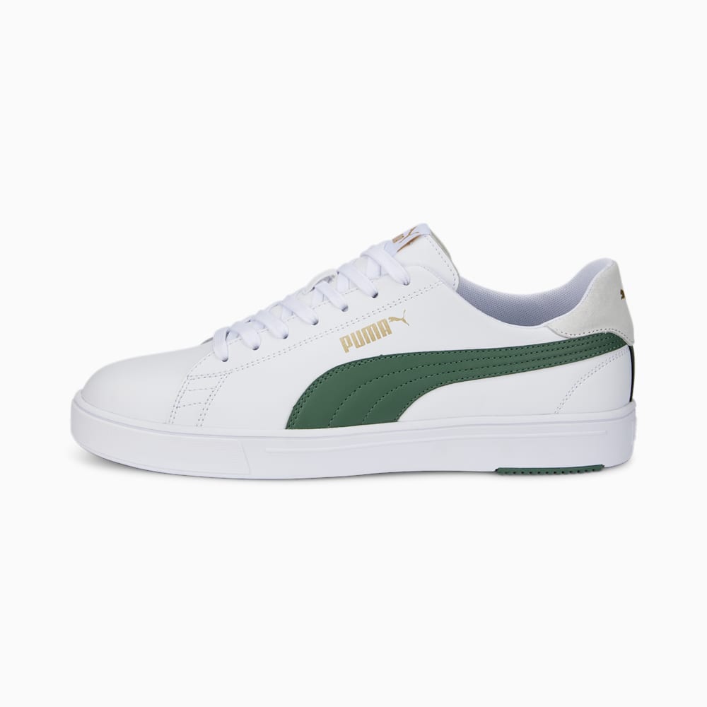 Puma Serve Pro Lite Sneakers - White-Deep Forest-Team Gold