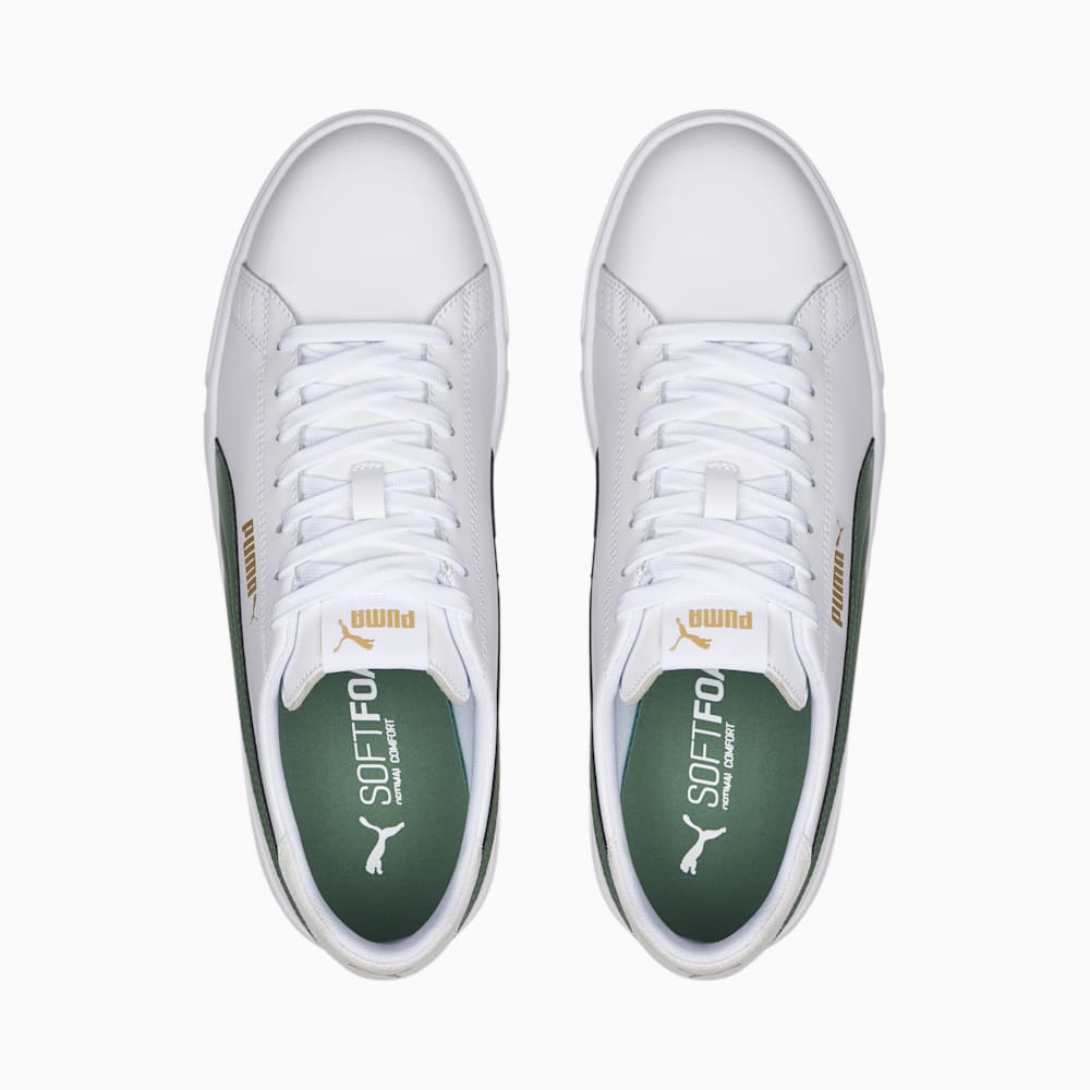 Puma Serve Pro Lite Sneakers - White-Deep Forest-Team Gold