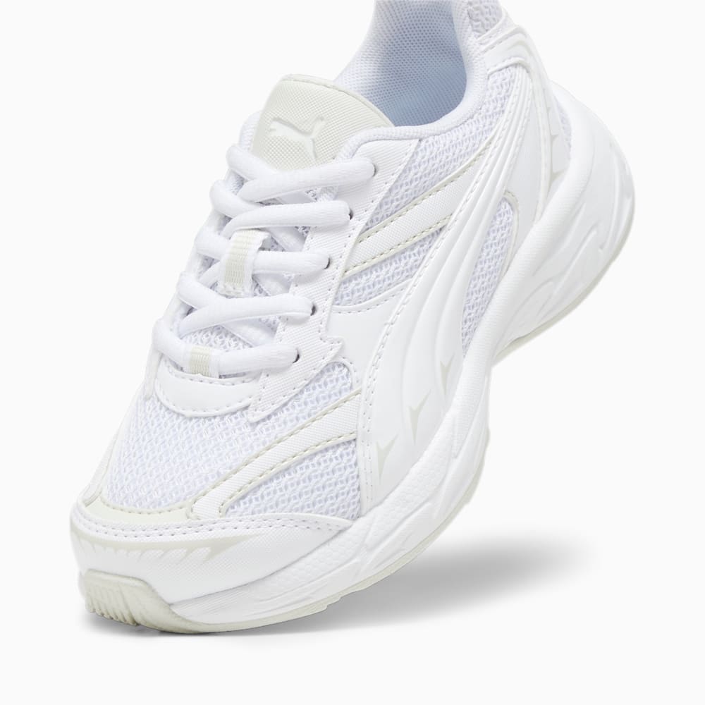 Puma Morphic Basic Little Kids Sneakers - White-Sedate Gray