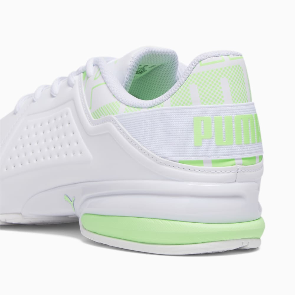 Puma Viz Runner Repeat Wide Running Shoes - White-Speed Green