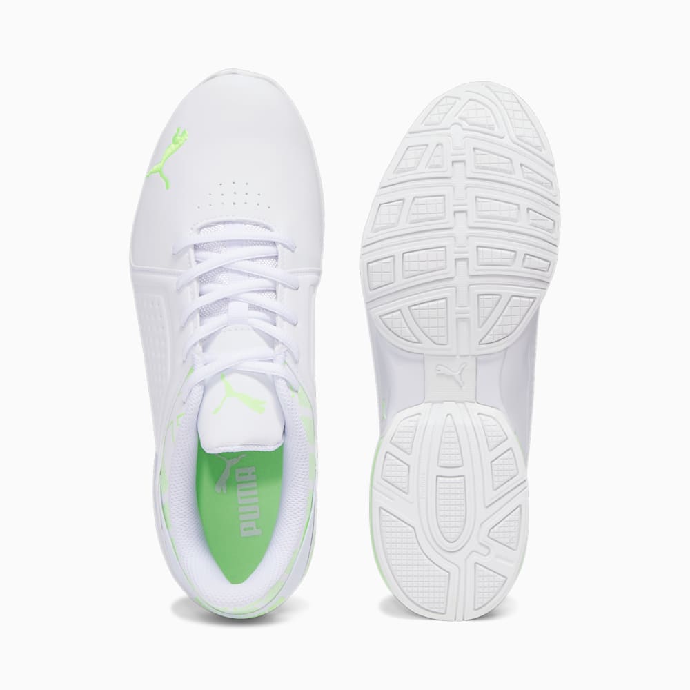 Puma Viz Runner Repeat Wide Running Shoes - White-Speed Green