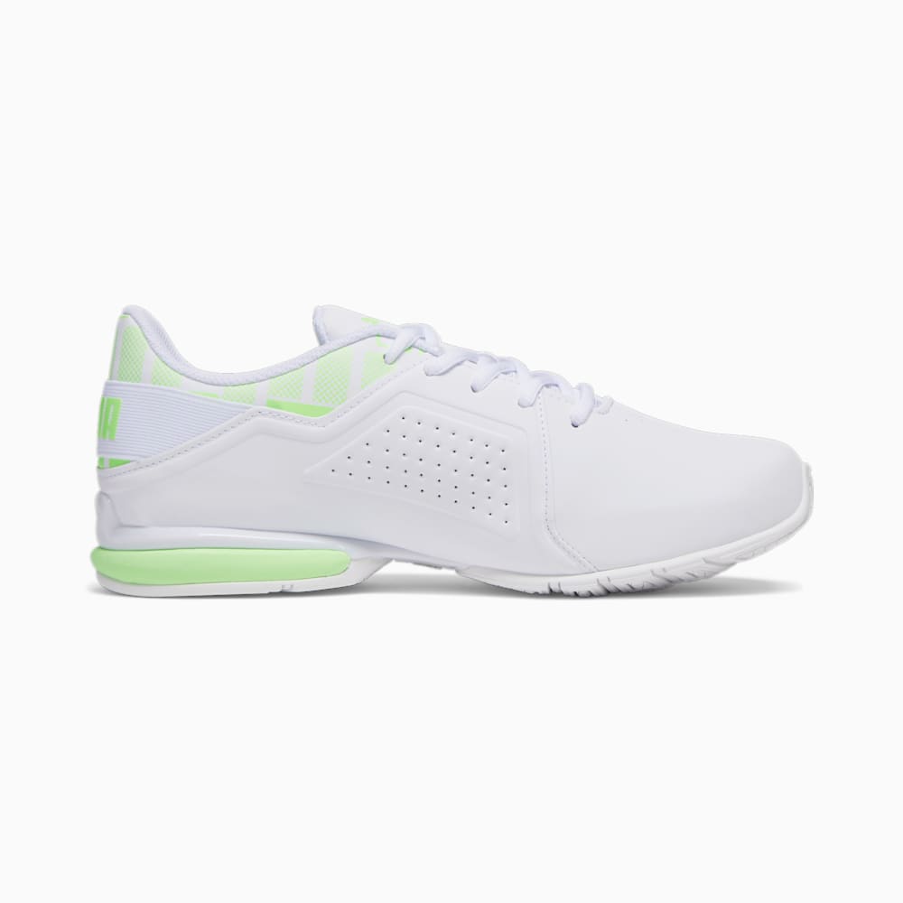 Puma Viz Runner Repeat Wide Running Shoes - White-Speed Green