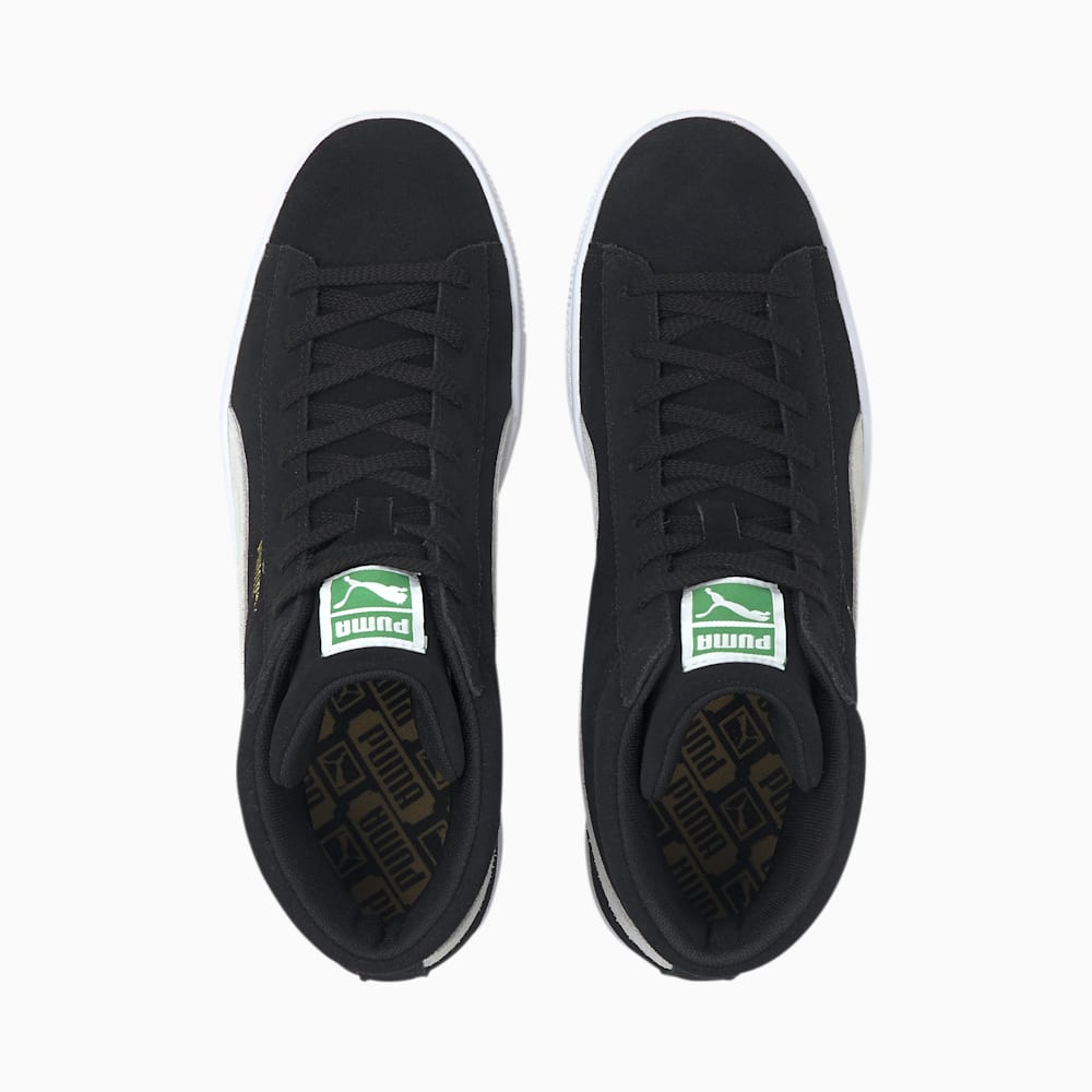 Puma Suede Mid XXI Sneakers - Black-White-Amazon Green