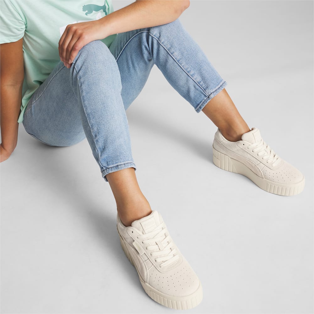 Puma Cali Wedge Tonal Sneakers - Pristine-Marshmallow