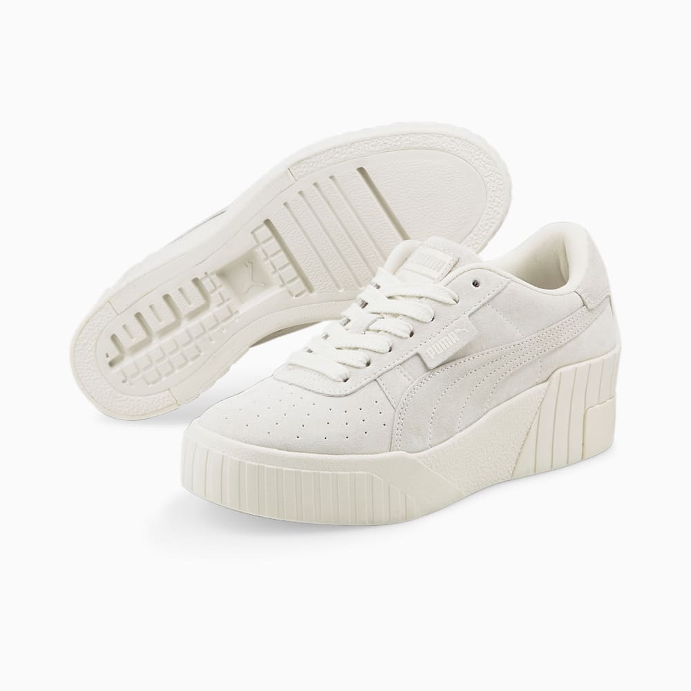 Puma Cali Wedge Tonal Sneakers - Pristine-Marshmallow