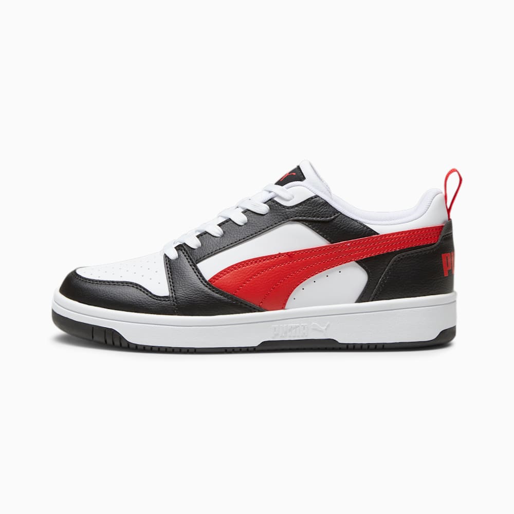 Puma Rebound V6 Low Sneakers - White-For All Time Red-Black