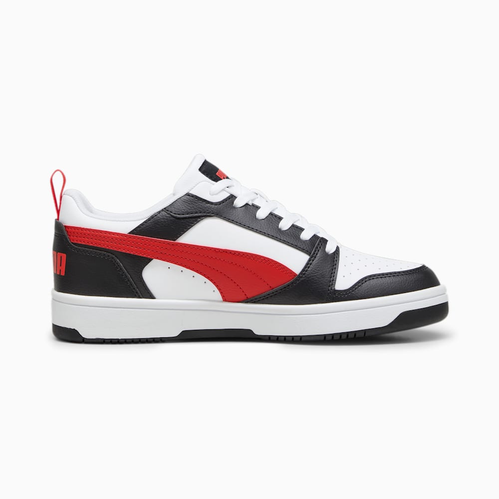 Puma Rebound V6 Low Sneakers - White-For All Time Red-Black