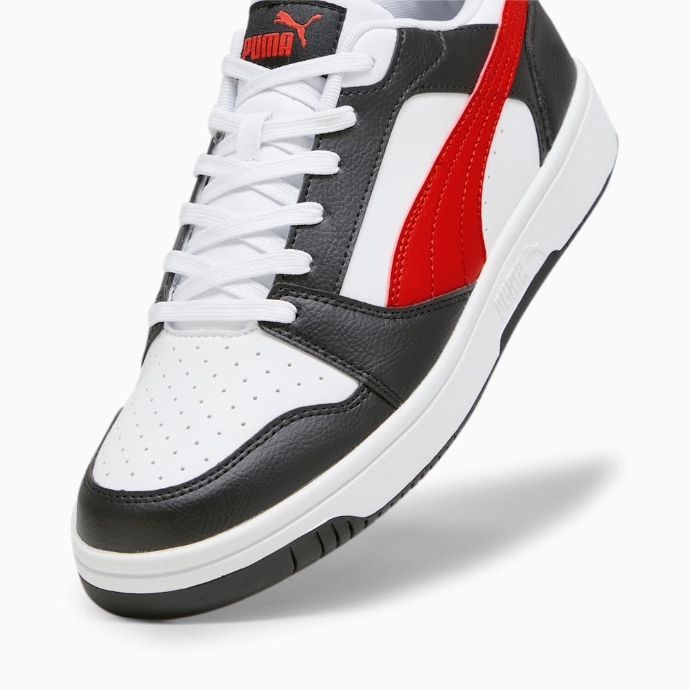 Puma Rebound V6 Low Sneakers - White-For All Time Red-Black