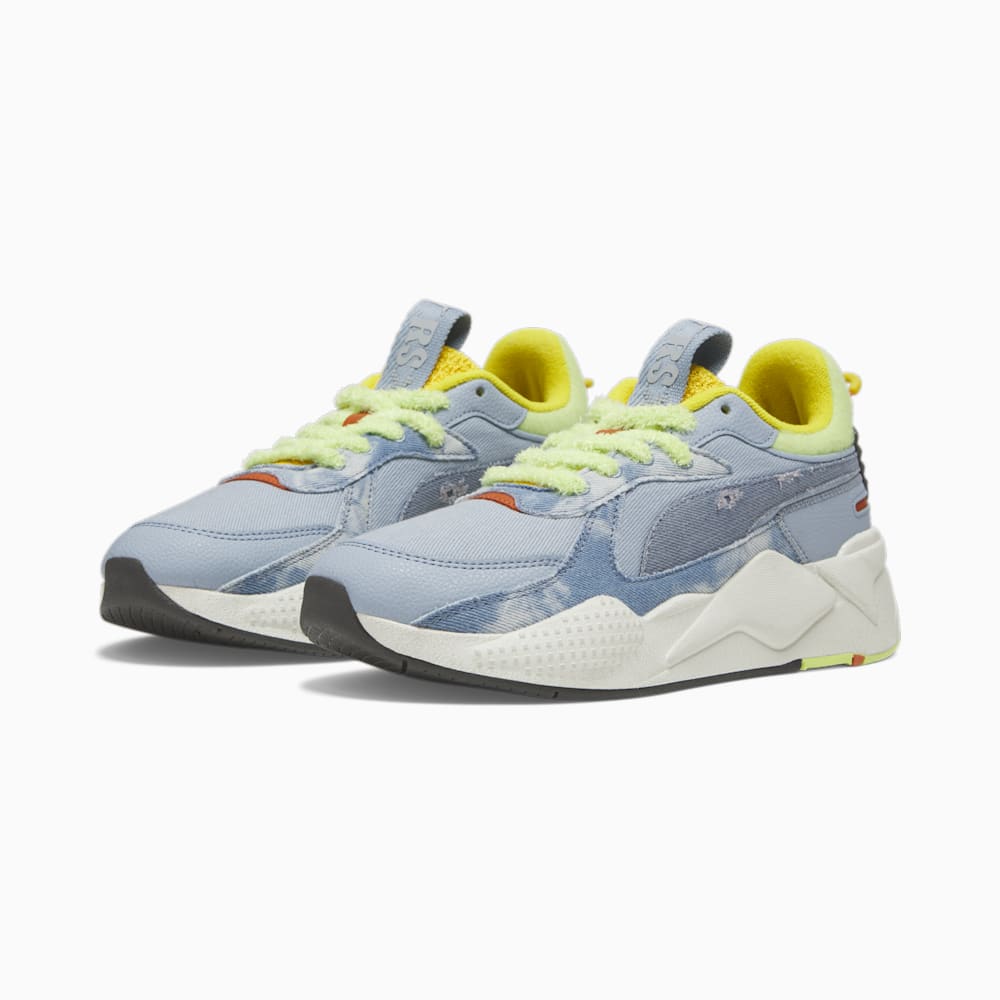 Puma RS-X Spring Clean Sneakers - Blue Wash-Filtered Ash-Fresh Pear