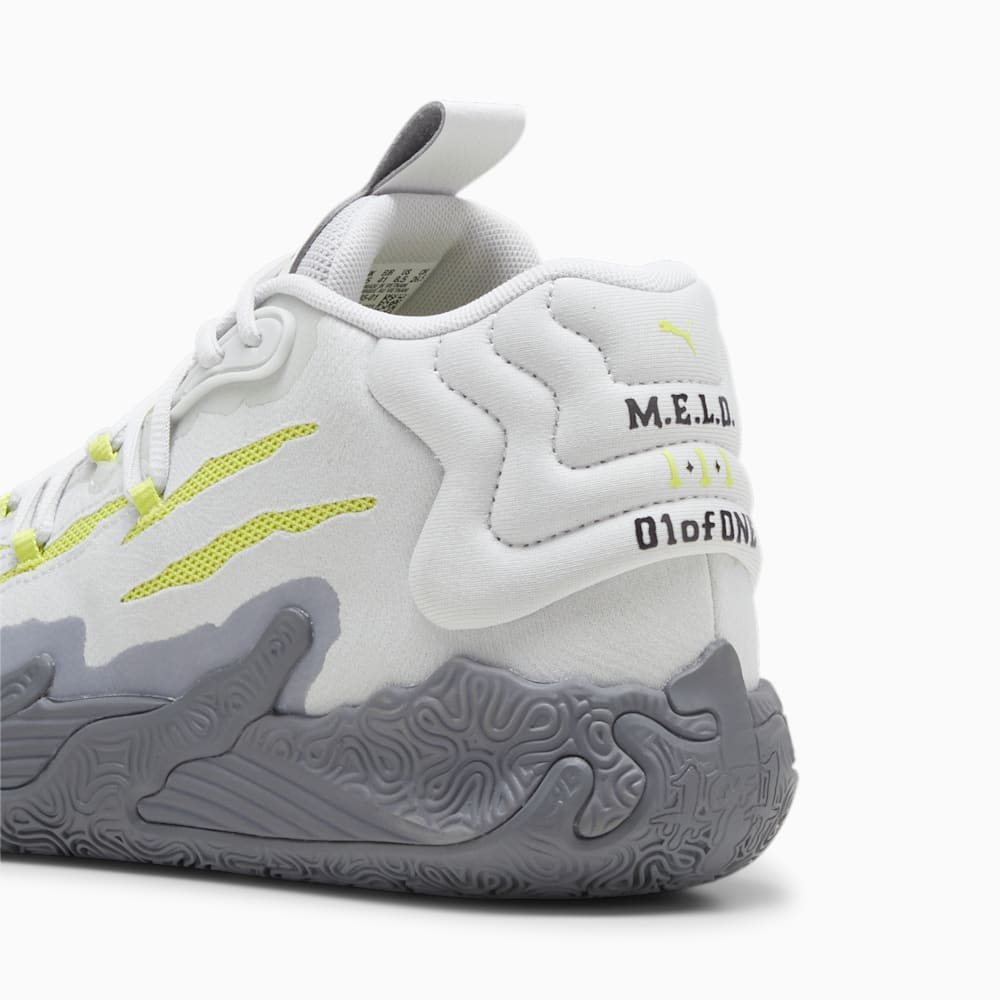 Puma x LAMELO BALL MB.03 Chino Hills Basketball Shoes - Feather Gray-Lime Smash