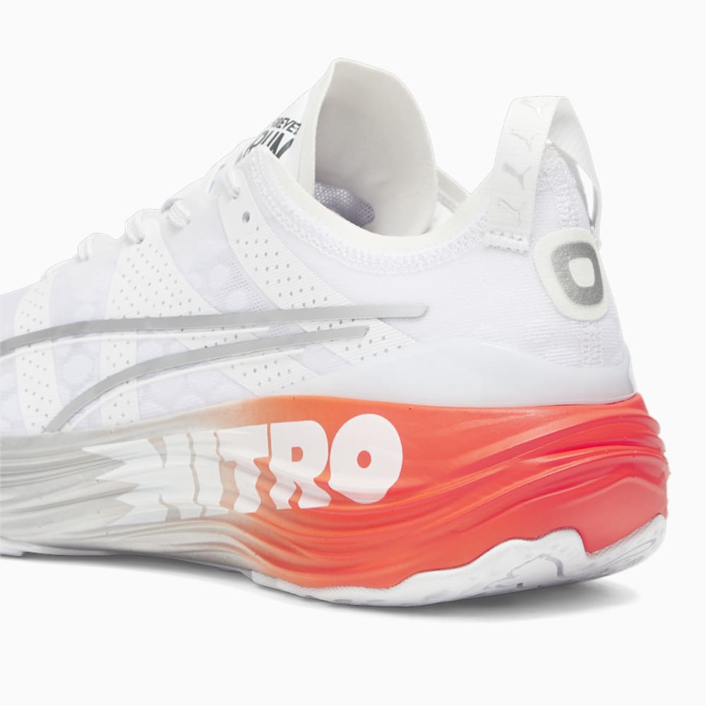 Puma ForeverRun NITRO™ Running Shoes - White-Silver-Cherry Tomato