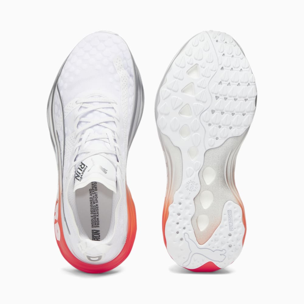 Puma ForeverRun NITRO™ Running Shoes - White-Silver-Cherry Tomato