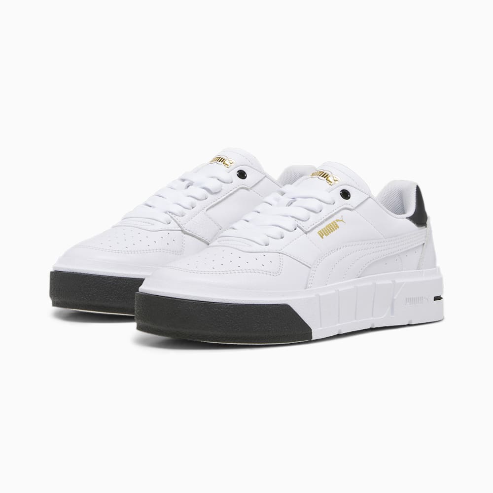 Puma Cali Court Leather Sneakers - White-Black