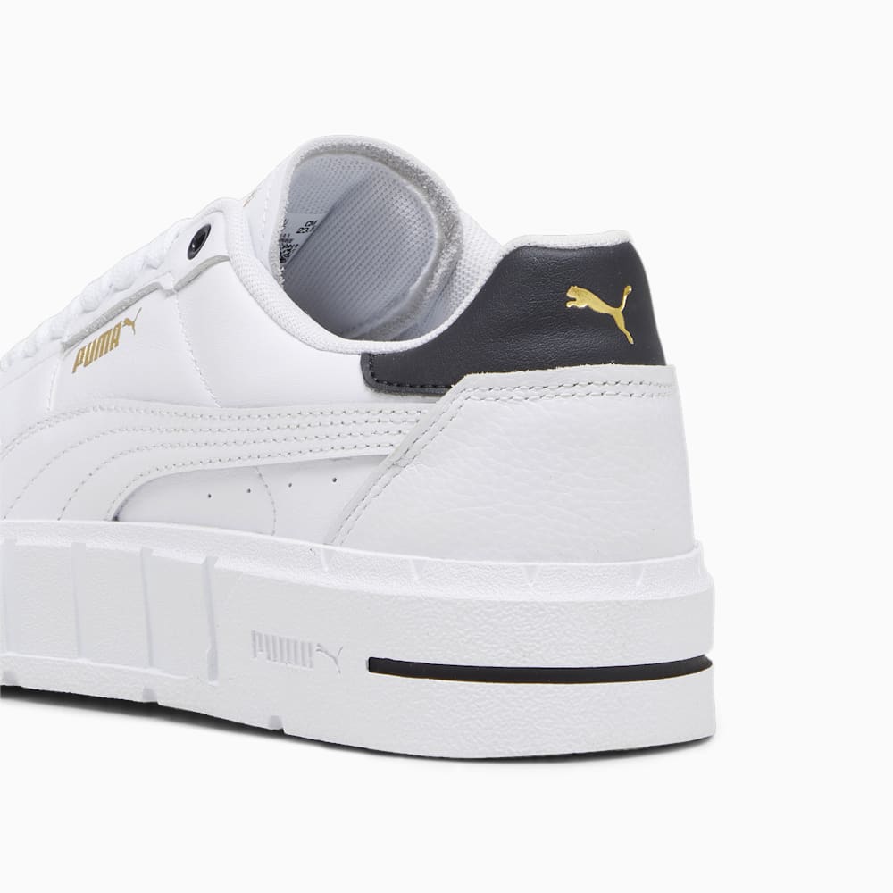 Puma Cali Court Leather Sneakers - White-Black