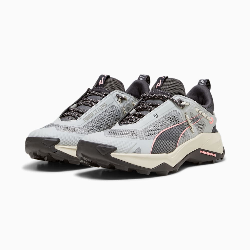 Puma SEASONS Explore NITRO™ Hiking Shoes - Ash Gray-Alpine Snow-Koral Ice