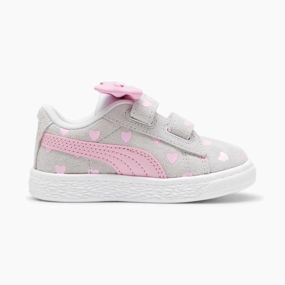 Puma Suede Classic Re-Bow V Toddler's Shoes - Silver Mist-Pink Lilac