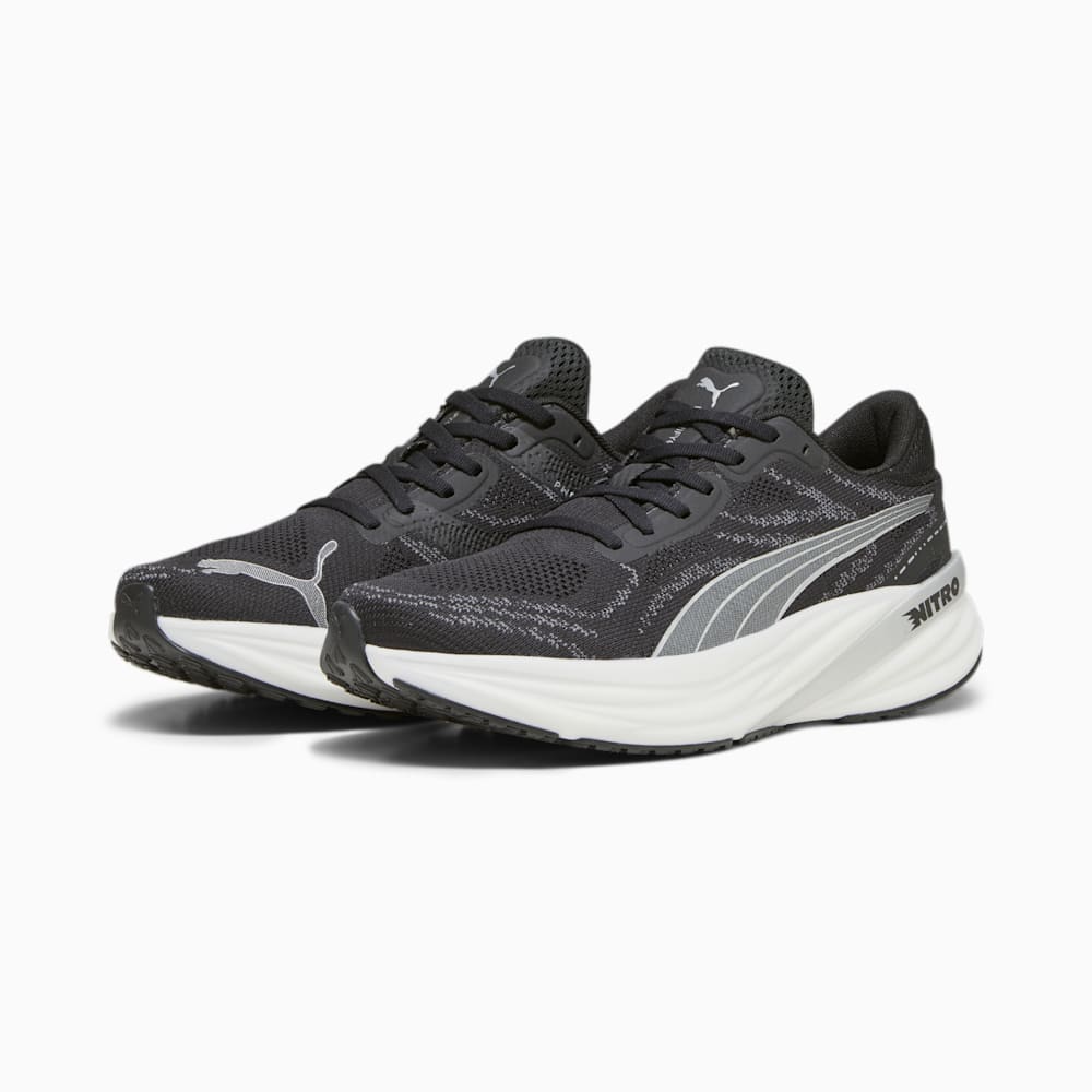 Puma Magnify NITRO™ 2 Running Shoes - Black-White-Silver