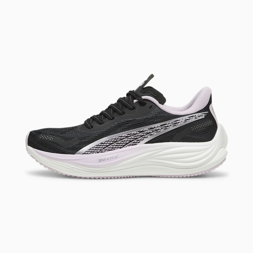 Puma Velocity NITRO™ 3 Running Shoes - Black-Silver-Grape Mist