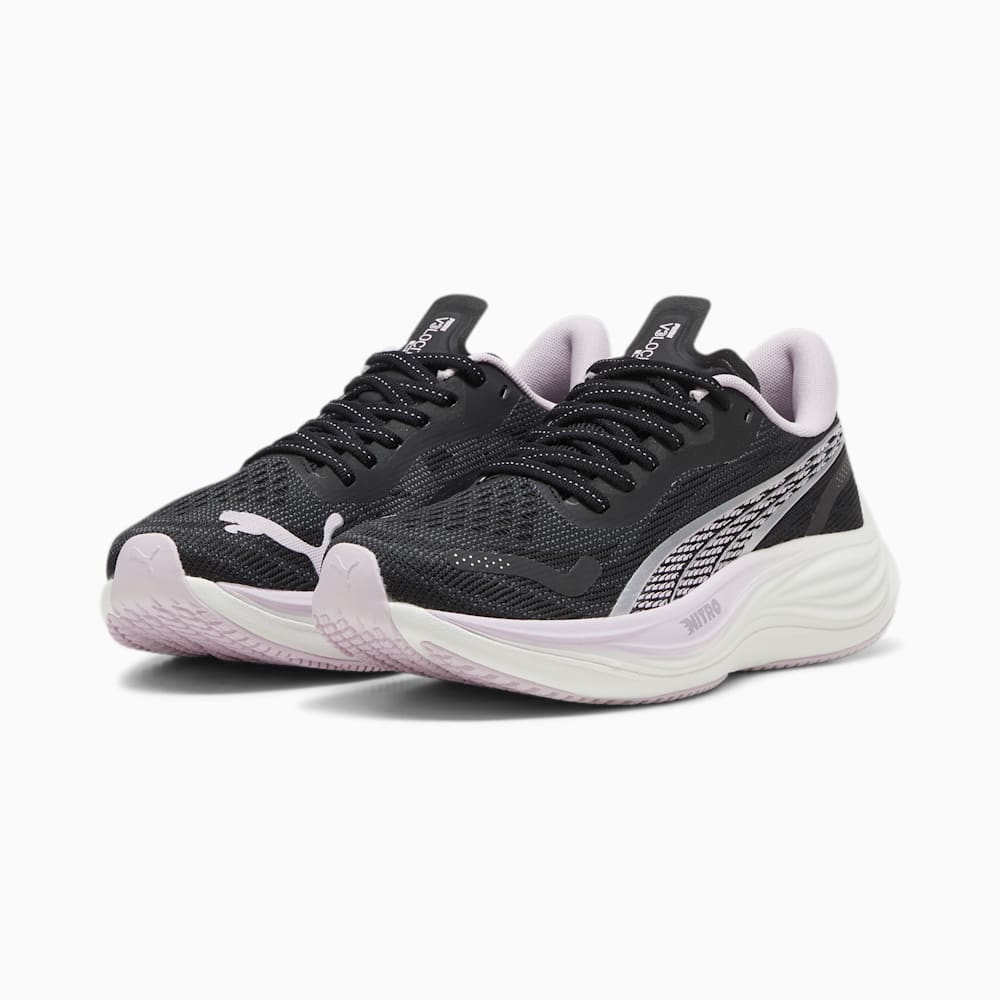 Puma Velocity NITRO™ 3 Running Shoes - Black-Silver-Grape Mist