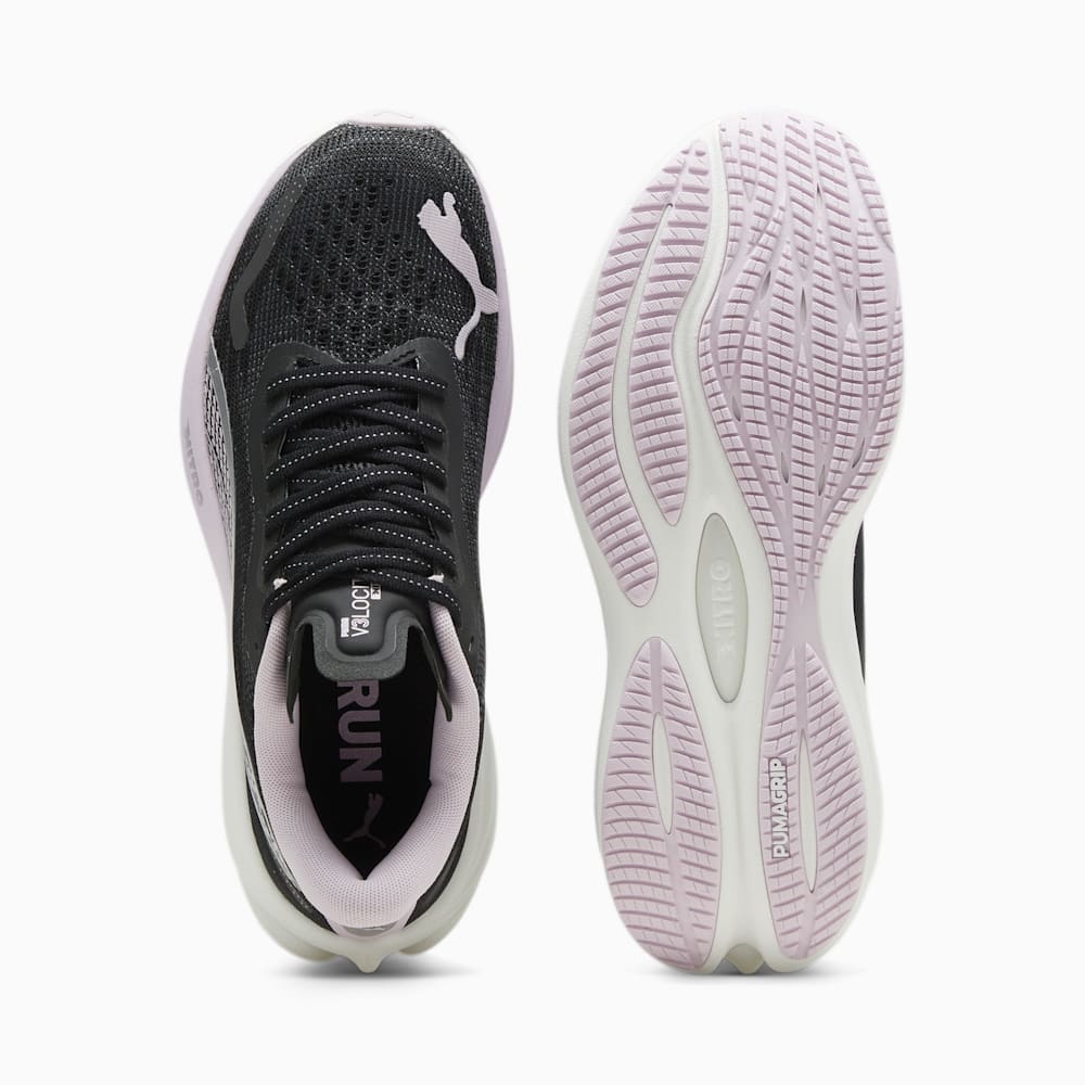 Puma Velocity NITRO™ 3 Running Shoes - Black-Silver-Grape Mist