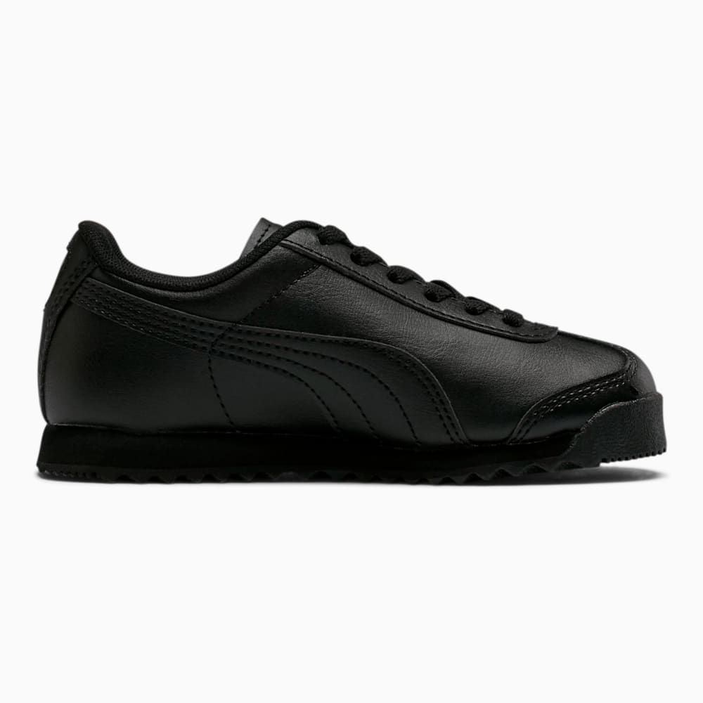 Puma Roma Basic Little Kids Shoes - Black-Black