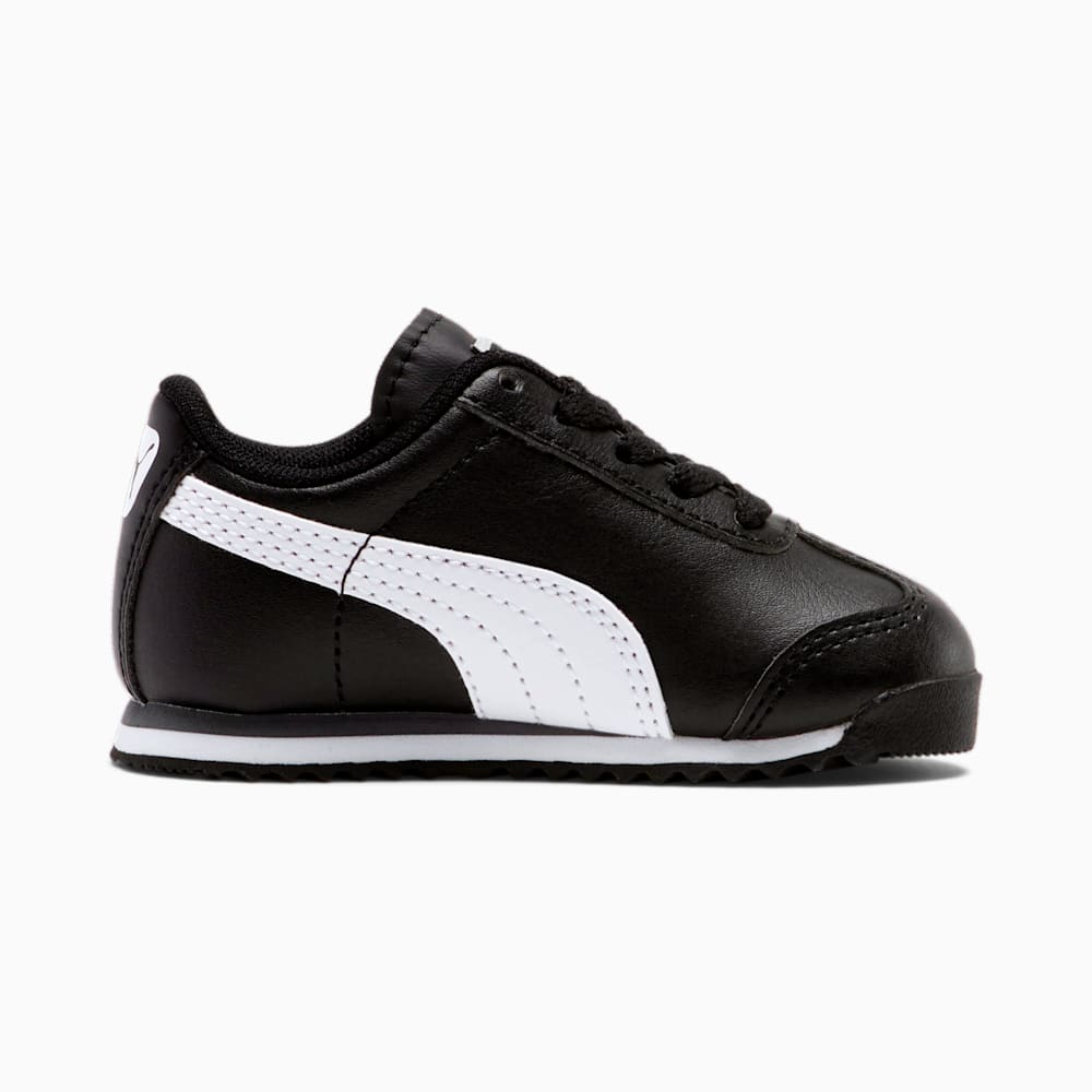 Puma Roma Basic Toddler Shoes - black-white-silver