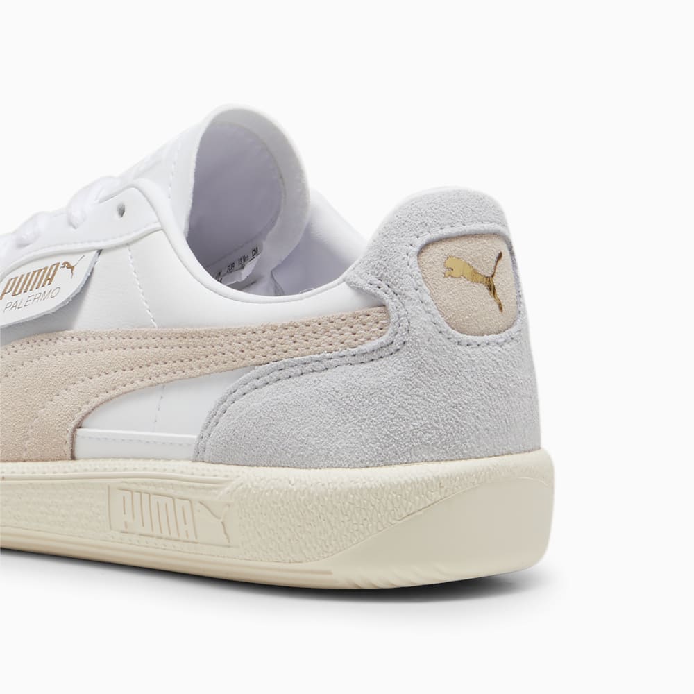 Puma Palermo Leather Sneakers - White-Rosebay-Sugared Almond