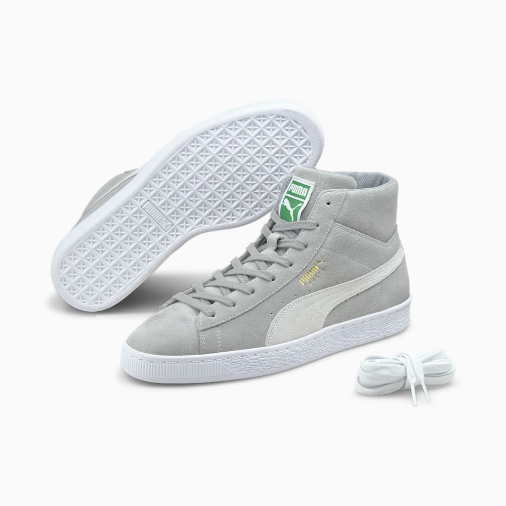 Puma Suede Mid XXI Sneakers - Quarry-White