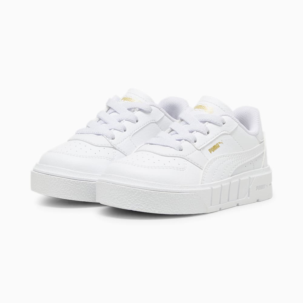 Puma PUMA Cali Court Leather Toddlers' Sneakers - White-Gold