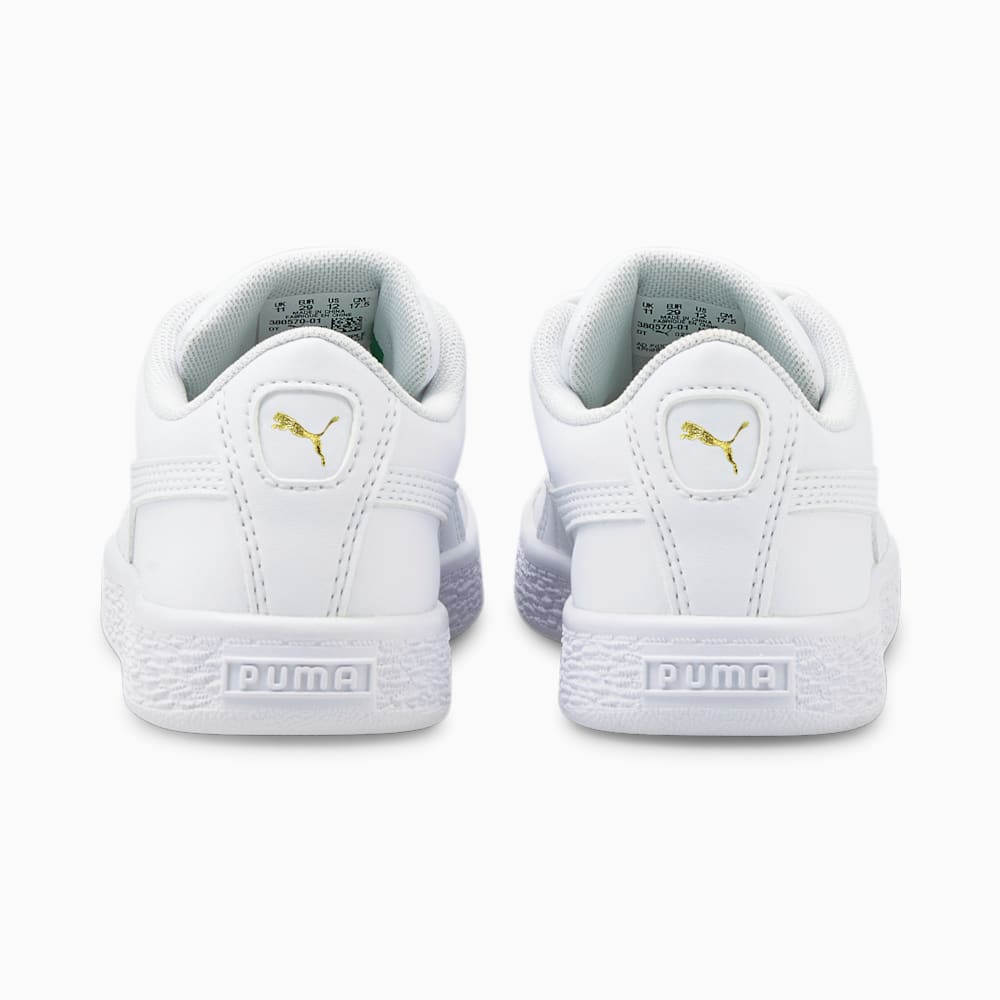 Puma Basket Classic XXI Little Kids Shoes - White-White