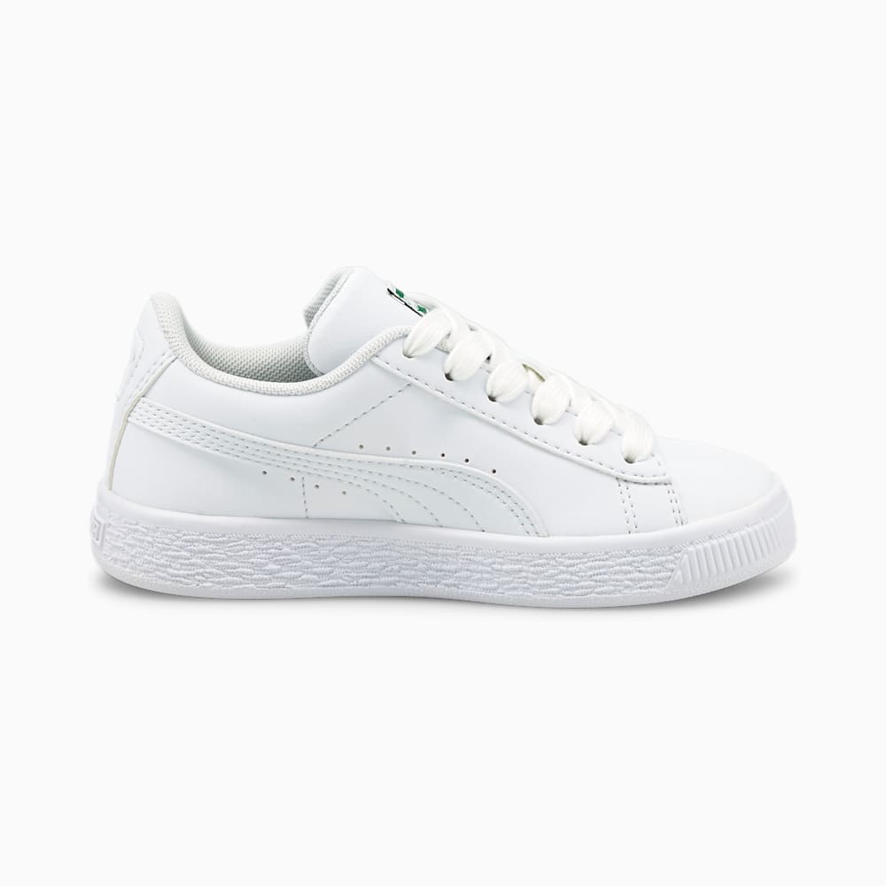 Puma Basket Classic XXI Little Kids Shoes - White-White