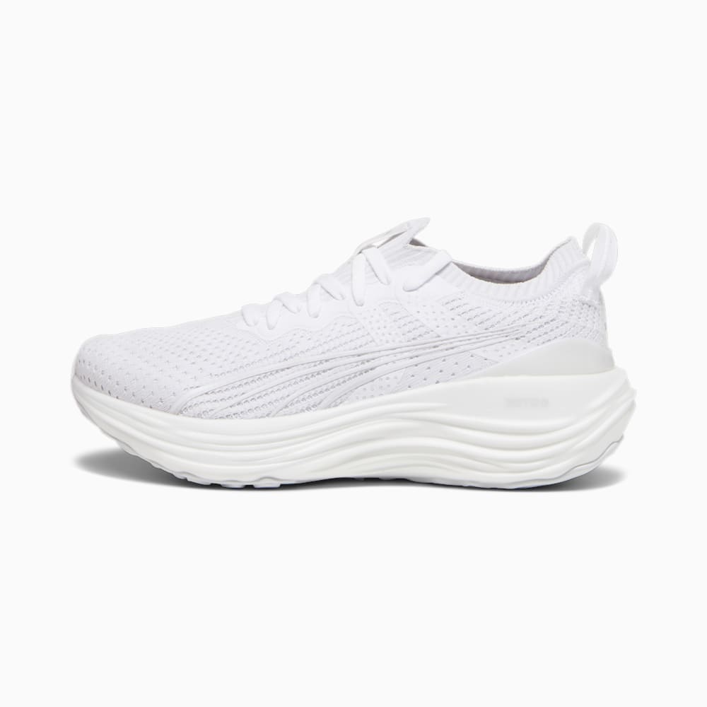 Puma ForeverRun NITRO™ Knit Running Shoes - White-Feather Gray