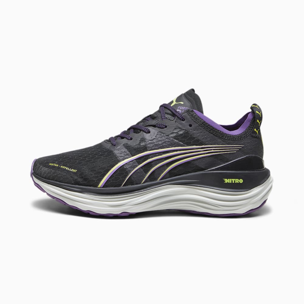 Puma ForeverRun NITRO™ WTR Running Shoes - Black-Purple Pop-Yellow Burst