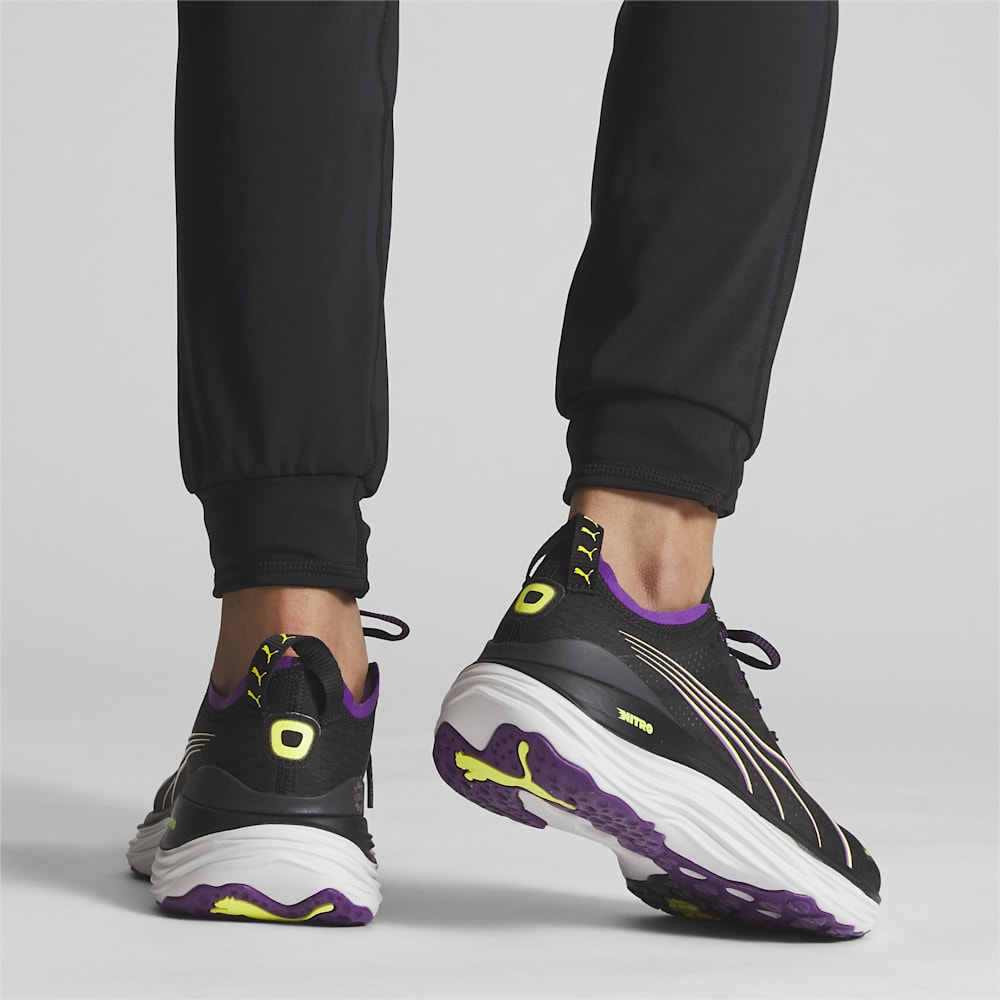 Puma ForeverRun NITRO™ WTR Running Shoes - Black-Purple Pop-Yellow Burst