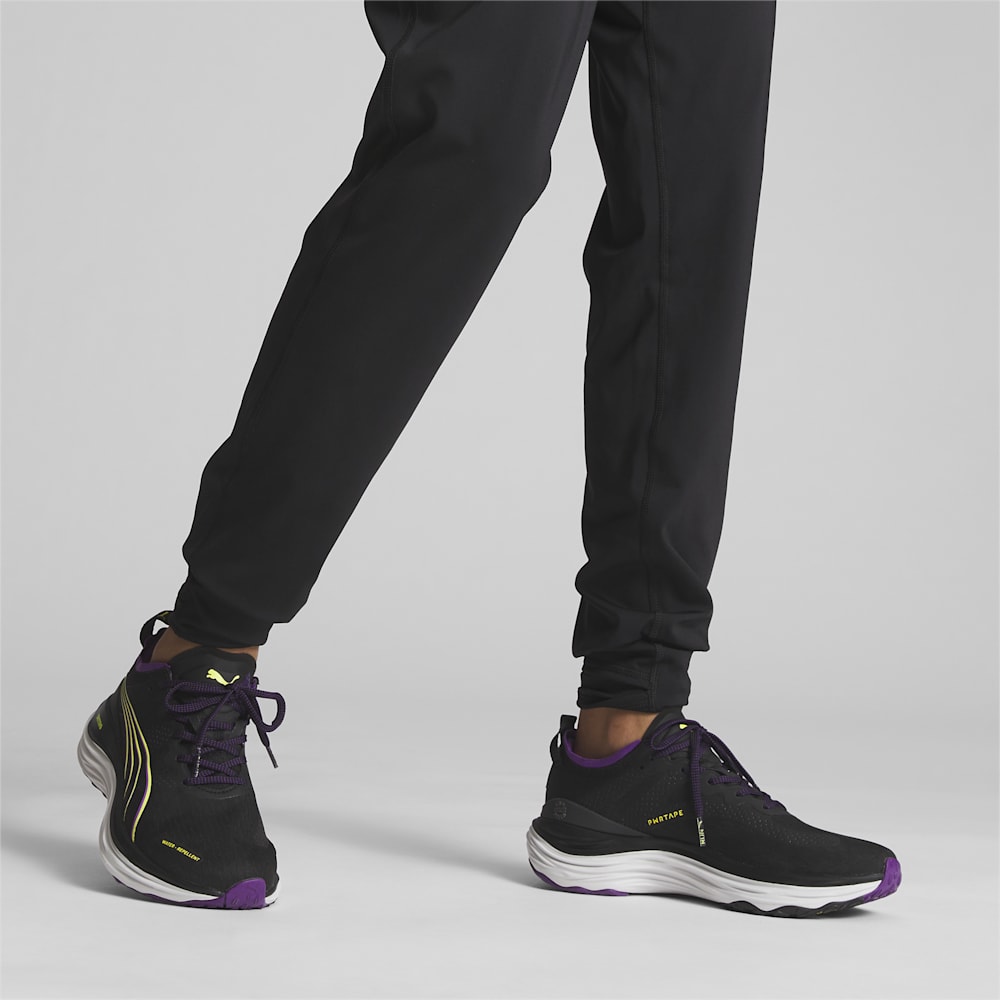 Puma ForeverRun NITRO™ WTR Running Shoes - Black-Purple Pop-Yellow Burst